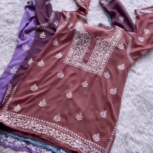 Viral Summer Essential: Trendy Short Rayon Chikankari Kurtis